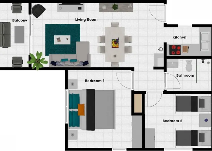 아파트 Margarita Gardens - Self Service 파포스
